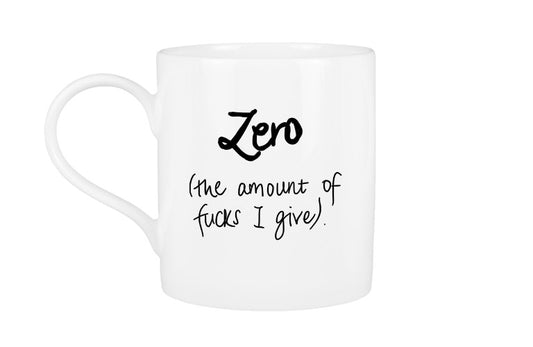 Zero - The Amount of Fucks I Give Mug